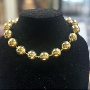 Elegant Gold Beaded Necklace